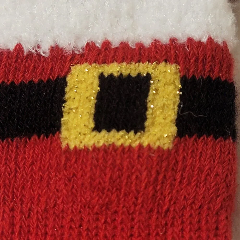 Santa Claus Pet Socks One Size But Definitely for XXS-S Dogs or Cats New on Card